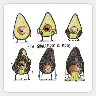 How Guacamole Is Made Sticker